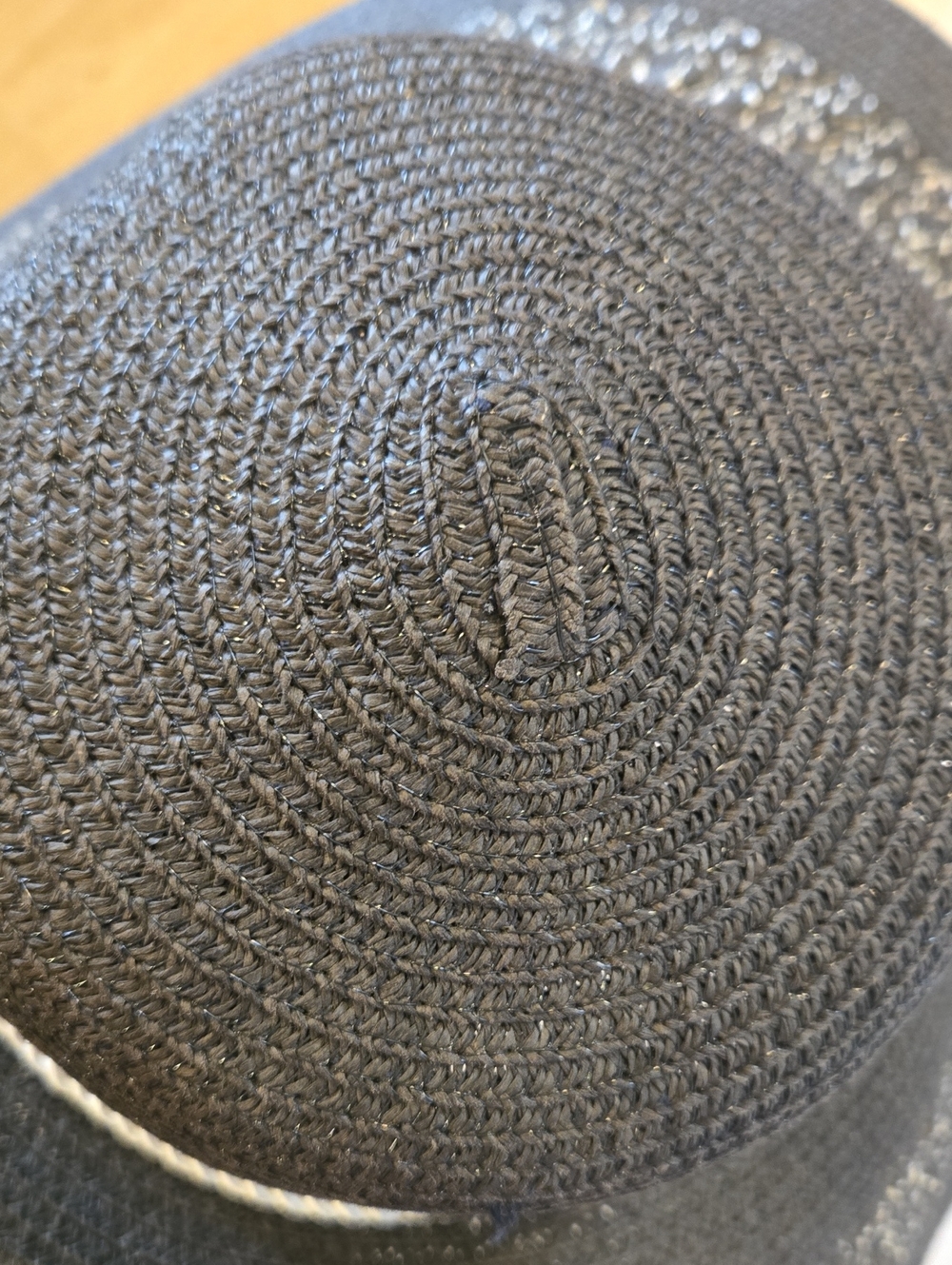 Lucky 7 USA Black Oversized Nautical Theme Sun Hat - Picture 5 of 9